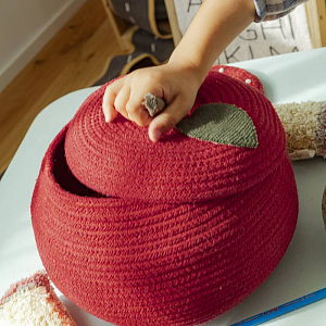 Корзина Лорена Каналс (Lorena Canals) "Яблоко", 28 х 28 х 20 см